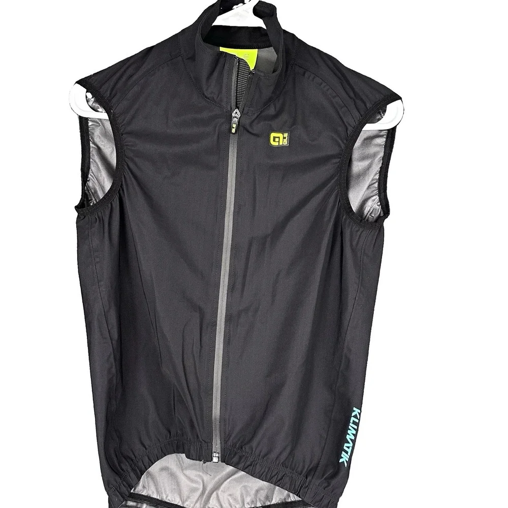 Alé Klimatik Windstopper Cycling Vest Full Zip Lightweight Black Gray S